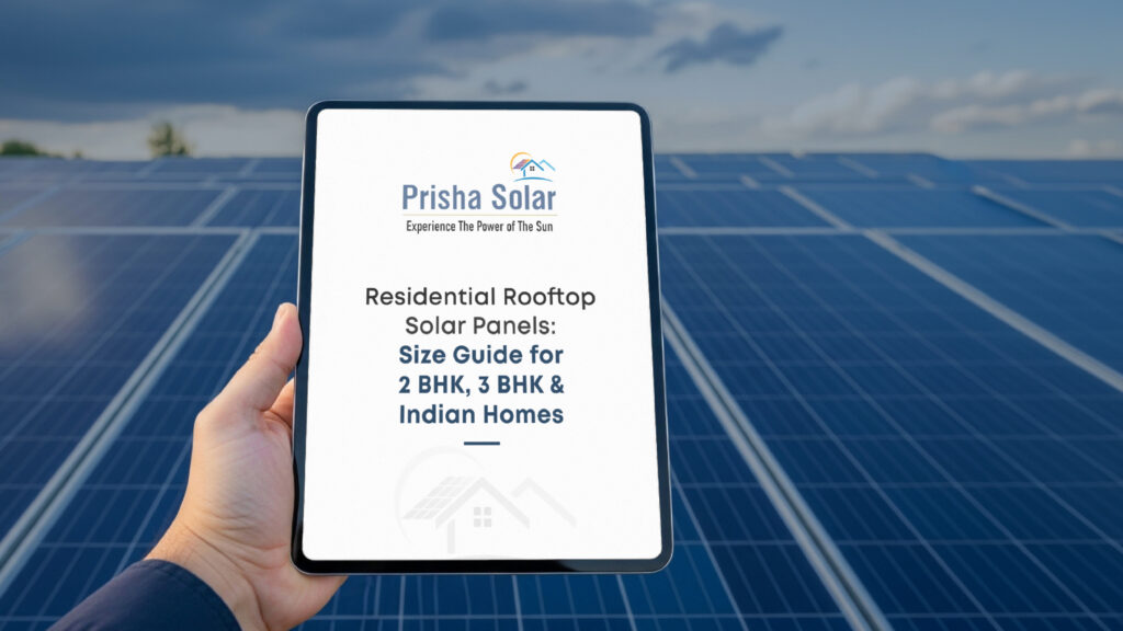 Residential Rooftop Solar Panels: Size Guide for 2BHK, 3BHK & Indian Homes