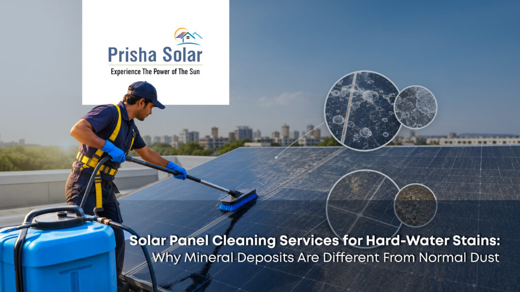 Solar Panel Cleaning Services for Hard-Water Stains: Why Mineral Deposits Are Different From Normal Dust
