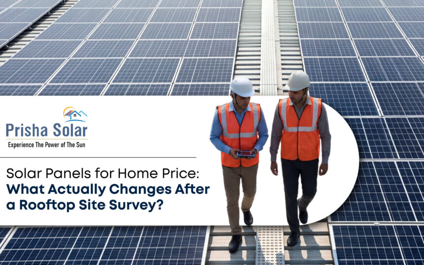 Solar Panels for Home Price What Actually Changes After a Rooftop Site Survey - Prisha Solar
