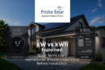 kW vs kWh Explained Solar Terms Every Homeowner Should Understand Before Installation - Prisha Solar