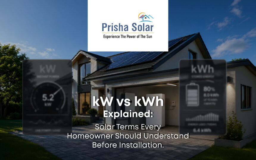 kW vs kWh Explained Solar Terms Every Homeowner Should Understand Before Installation - Prisha Solar kW vs kWh Explained Solar Terms Every Homeowner Should Understand Before Installation - Prisha Solar